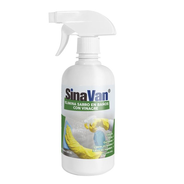 <small>SINAVAN</small><br/>ELIMINADOR DE SARRO EN BAÑOS CON VINAGRE <br/><small class="only-single">500 ml.</small>