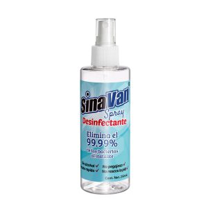 <small>SINAVAN</small><br/>SPRAY DESINFECTANTE SIN ALCOHOL <br/><small class="only-single">250 ml.</small>